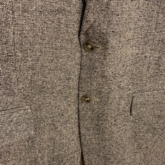 Towncraft size 40R mens blazer sports 100% silk 2 button clousre single vented - Picture 5 of 17